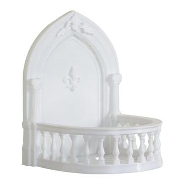 Imagem de ZGUZMCMK Suporte de parede para câmera de, suporte universal para uso interno em casa, prateleira flutuante adesiva para porta, escritório e hotel, Branco