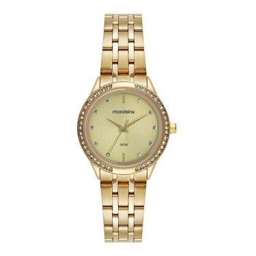 Imagem de Relogio Mondaine Feminino Ref: 32858Lpmvde1 Clássico Dourado