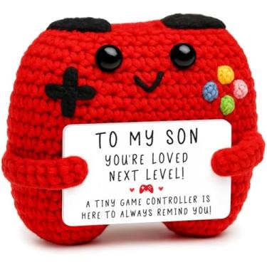 Imagem de Gifts for Son Crochet Game Controller - To My Son Gift from Mom Dad Birthday Christmas Graduation Incentivo Presente para Adolescentes Gamer Sons - Decoração de Escritório em Casa