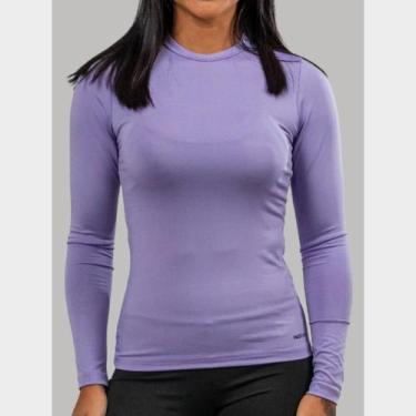 Imagem de Camiseta Proteção Solar Uv Feminina Térmica Manga Longa Segunda Pele B