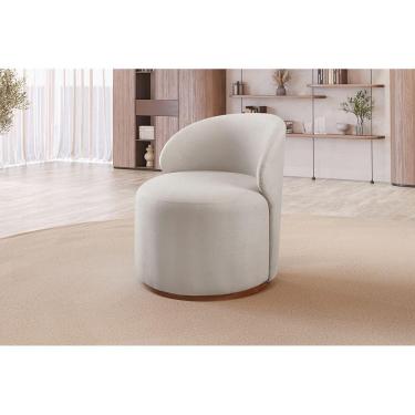 Imagem de Poltrona Moderna Brenda linho Nude 100