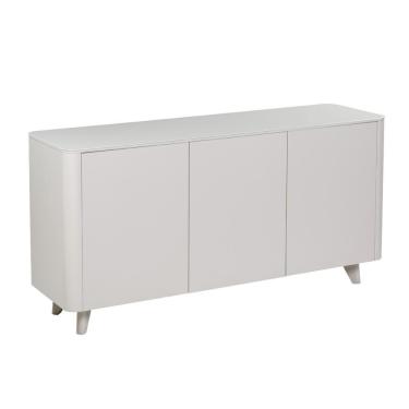 Imagem de Buffet Luxemburgo Univ 150 Cm Tampo De Madeira Com Branco Acetinado