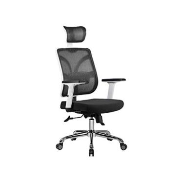 Imagem de Cadeira de escritório cadeira de jogos cadeira de computador cadeira reclinável para computador casa moderna minimalista escritório estudo levantamento encosto cintura cadeira giratória rede assento