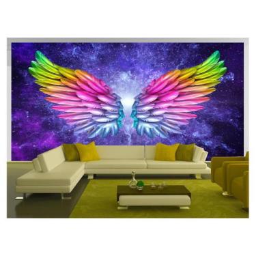 Imagem de Papel De Parede 3D Arte Asas Selfie Insta Cores 3,5M Tra181 - Você Dec