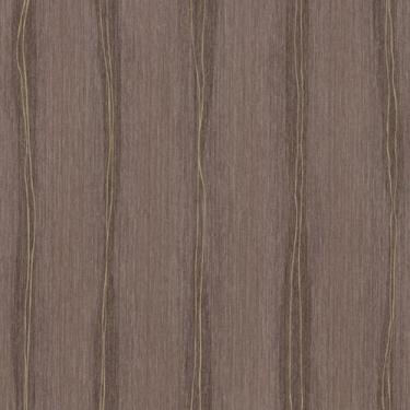 Imagem de Papel De Parede K&G Listrado Marrom Com Linhas Dourado - K&G Papel De 