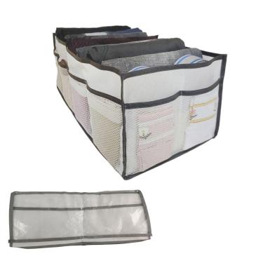 Imagem de Caixa Organizadora Colmeia Guarda Roupa Armario Comoda Blusa Short Camisa Roupa Intima Multiuso