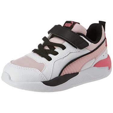 Imagem de Tênis X-Ray Game, Puma, Criança-Unissex, Pêssego/Branco/Preto/Salmão, 28