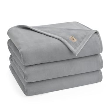 Imagem de UGG Cobertor de lã Coco King para cama – Decoração de quarto aconchegante e luxuosa, cobertores macios e pesados para roupa de cama de inverno e decoração de Natal branca, presentes para adolescentes