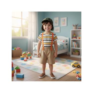Imagem de Roupa Infantil Menino Fantasia Turma do Chaves Chapolim Chiquinha Kiko