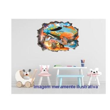 Imagem de Adesivo De Parede Buraco Falso Hot Weels Mod17 - Lojinha Da Luc Adesiv