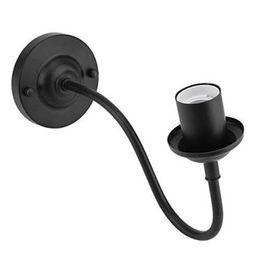 Imagem de Fafeicy Luz de Arandela de Ferro, Luz do de Parede de Ferro Preto Vintage, Soquete E27 da de Argola E27 90-250V para Sala de Jantar, Quarto, café, Bar, Lâmpadas de Parede Arandelas