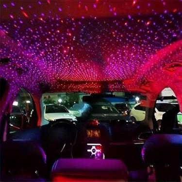 Imagem de 1 lâmpada USB de projeção de ritmo musical flexível com LED de pescoço de ganso ativado por som para carro, ambiente de quarto, iluminação de festa, preto