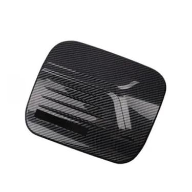 Imagem de Tampa do tanque de combustível em ABS, cromada, compatível com Toyota Corolla Cross XG10 2022-2024 - Acessórios externos(Carbon Fiber Pattern)