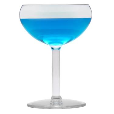 Imagem de Copos de Margarita de plástico de 355 ml, sem BPA, tamanho médio, resistente à ruptura, pode ser lavado na lava-louças, GET SW-1403-1-SAN-CL (pacote com 4)