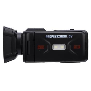 Imagem de Asixxsix 4K Video Camera Camcorder, 2500mAh 64MP Vlogging Camera 18X Digital Zoom, 3.0 Inch Rotating Screen, WiFi, USB Interface, Digital Camera for Growth Recording, Travel (BLACK)