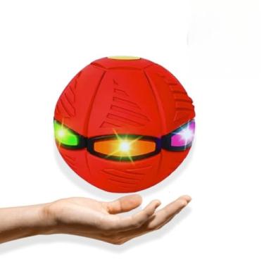Imagem de Bola LED interativa 2 em 1 - Brinquedo para animais de estimação com luzes LED(Vermelho)