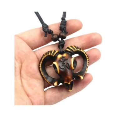 Imagem de Colar Masculino Retrô Com Pingente De Caveira De Vaca, Gargantilha Est