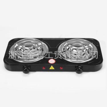 Imagem de Fogareiro Portatil Eletrico Duplo 2 Bocas Snel Camping Voltagem: 127V 