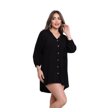 Imagem de Camisão Saída De Praia Chemise Cores Do Verão Tendência Ariel - La Ger