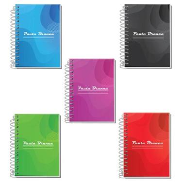 Imagem de Caderneta Pautada 1/8 Flexível Pacote c/ 10 96fls 5-2414-9 - Pauta Bra