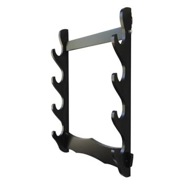 Imagem de Suporte de espada em pé multicamadas de parede, suporte Katana de 1 a 12 camadas, prateleiras de armas, suporte de espada de artes marciais, suporte de vara de pesca e rack de equipamento de pesca