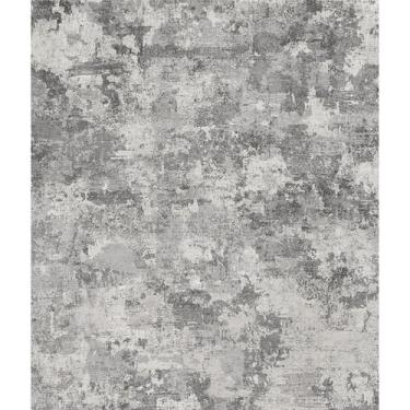 Imagem de Tapete de área lavável abstrato 12 x 15: tapetes neutros modernos antiderrapante para sala de estar e quarto - Tapete interno macio e baixo fácil de limpar - Essencial para casa para idosos, crianças