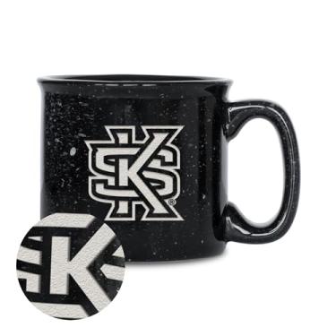 Imagem de Rico Industries Caneca NCAA Kennesaw State Owls Speckle 350 ml com gravação a laser