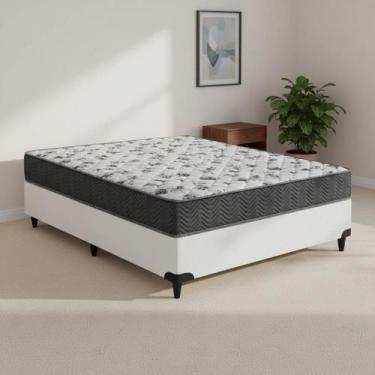 Imagem de Cama Box e Colchão Iso 100 D33 - Casal (138x188)- Ortobom