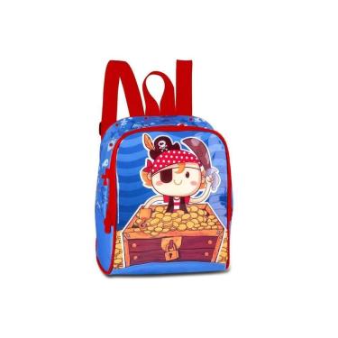 Imagem de Lancheira Piratas De Costas Meninos Mochila Escolar Térmica