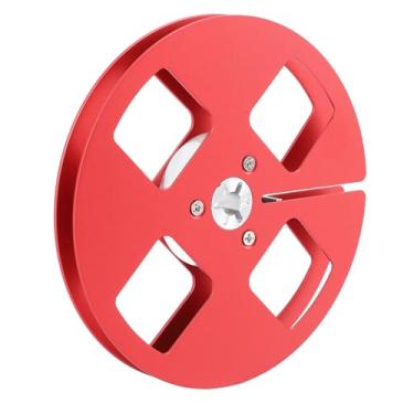 Imagem de aqxreight /4 Carretel de Fita Vazio de 5 Polegadas Com 4 Furos Carretel Aberto Fita de Som Vazio Liga de Alumínio para Tocadores de Cassete a NAB Flange Azul 5 Esvaziar um Gravador de de Qualquer