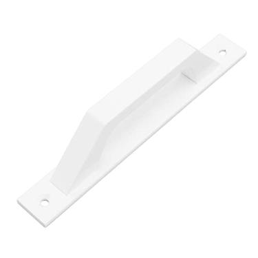 Imagem de KIMISS Maçaneta para Porta Deslizante, Gabinete de Galvanoplastia de Metal, Maçaneta para Porta de Celeiro Com Parafusos - Design Elegante e Versátil para Uso Doméstico e de Escritório (Branco)