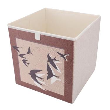 Imagem de AYNEFY Escaninho de Armazenamento da Tela da Caixa do Organizador do Armário, Caixa Dobrável Dobrável Organizador Armário para Organizadores Cobertura 11.8x11.8in Roupa