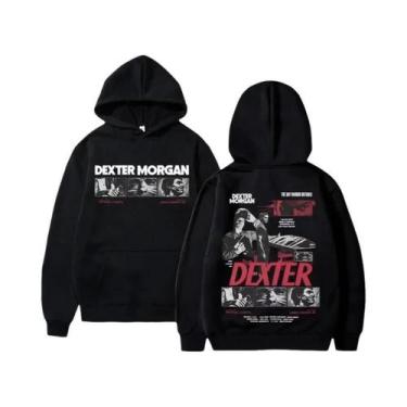 Imagem de Moletom Masculino Retrô Solto E Quente, Estilo Esportivo, Dexter Morga