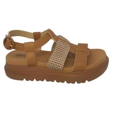 Imagem de Sandália Papete Modare Elástico Camel - 40996-Feminino