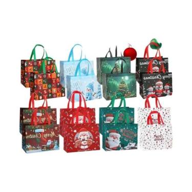 Imagem de Grande Sacola De Presente De Natal Reutilizável Do Papai Noel 325x25x1