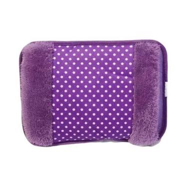 Imagem de Bolsa De Água Quente Elétrica Recarregável De Inverno Com Padrão De Po