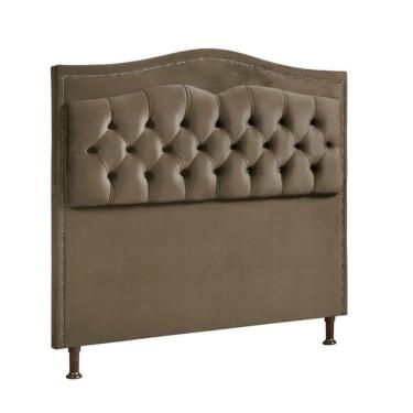Imagem de Cabeceira Estofada Holanda 0,90 Solteiro 2.0 Shop Das Cabece Marrom Castor