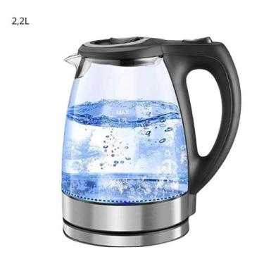 Imagem de Chaleira Elétrica Vidro 2,2L Desligamento Automático Ferver - Vijodi