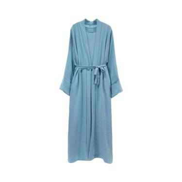 Imagem de Conjunto De Jilbab Muçulmano Solto Para Mulheres Com Cinto, Vestido In