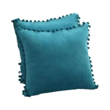 Imagem de Capa De Almofada Decorativa Com Franjas De Macramê E Flores Para Sofá 