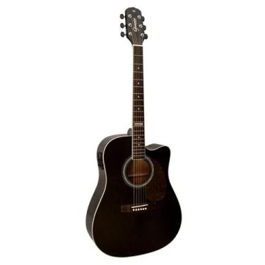Imagem de Violao giannini folk cutaway eletroacustico gf-1d black