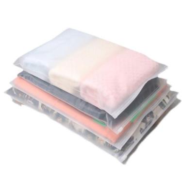 Imagem de 50 Uni Embalagem Saco Plástico Organizador Roupa Viagem Transparente F