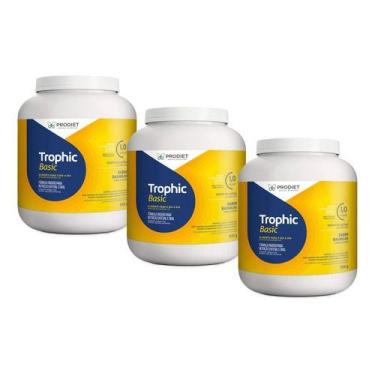 Imagem de 3 Potes De Trophic Basic 800g Dieta Enteral Prodiet , Baunilha