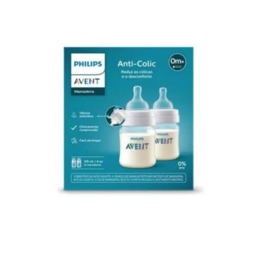 Imagem de Kit Duplo Mamadeira Clássica 125ml Anti-colic - Nacional - Philips Ave