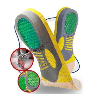 Imagem de Palmilha Para Fascite Plantar e Esporão Com Calcanhar em Gel - Ergo Pr