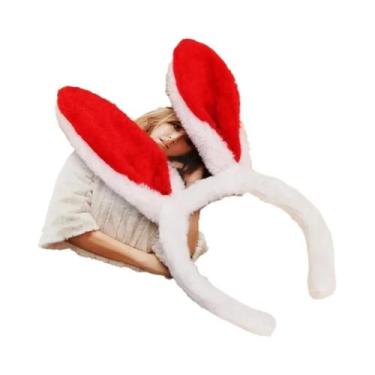 Imagem de Tiara De Pelúcia Unissex Com Orelhas De Coelho Para Festas, Apresentaç