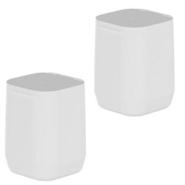 Imagem de Lixeira de Piso Parede Modelo Aura 6L Marca Ou- Cozinha Casa -, Kit2_B