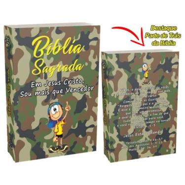 Imagem de Bíblia Infantil - Tem Mensagem no verso alertando as crianças para obe