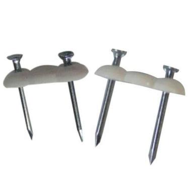 Imagem de Grampo Miguelão para Fio Grampos 15 Peças Corpo Polipropileno Prego Aço Ribeiro