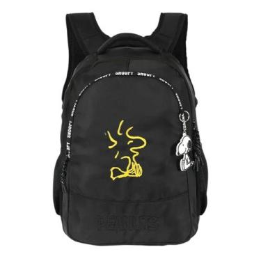 Imagem de Mochila Snoopy Costas Casual/ escolar - LUXCEL, Amarelo, UN